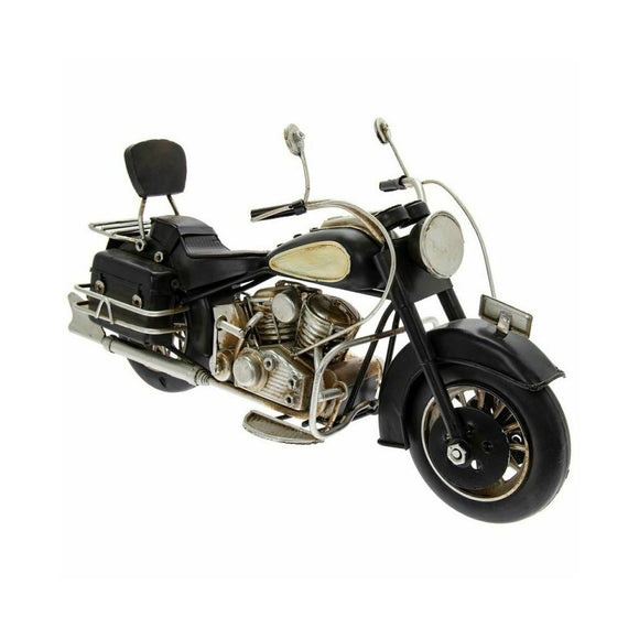 Black Chopper Motorbike Metal Ornament