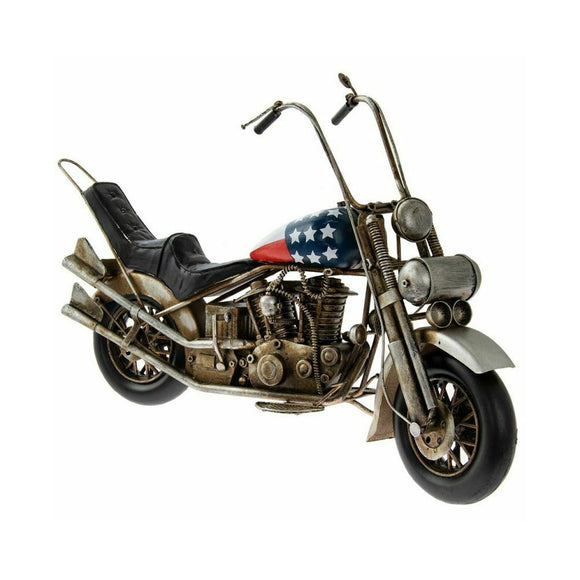 American Flag Chopper Motorbike Metal Ornament