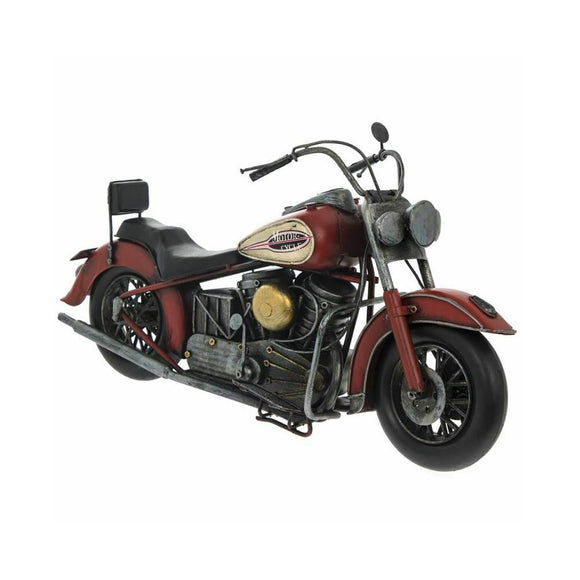 American Red Motorbike Metal Ornament