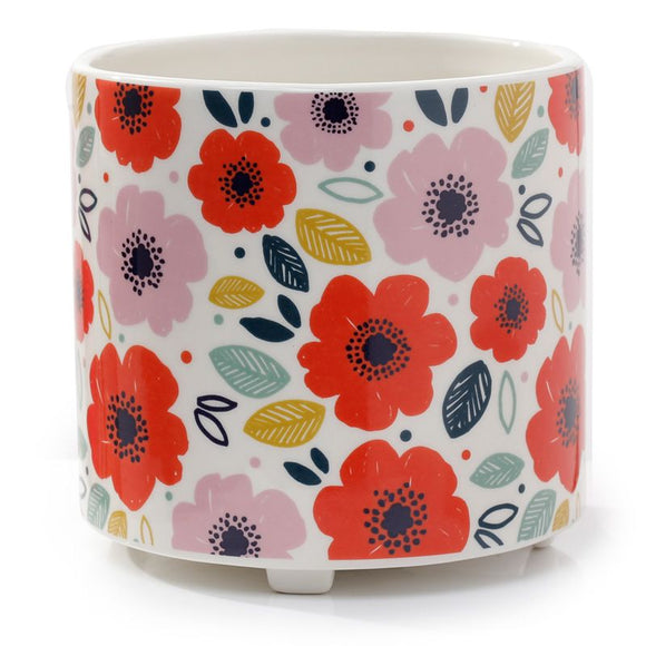 Pick of the Bunch Poppy Fields Small Ceramic Plant Pot