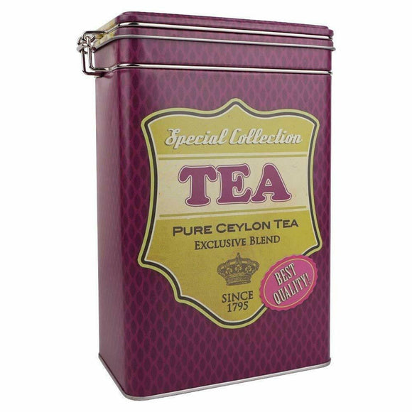 Vintage Style Purple Tea Storage Canister