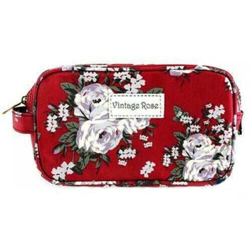 Rose Style Floral Womens Cosmetic Makeup Bag