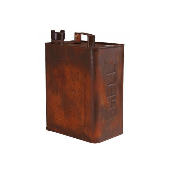 Shell Rusted Look Oil Can