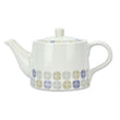 Blue Grey Spots Large Ceramic Teapot