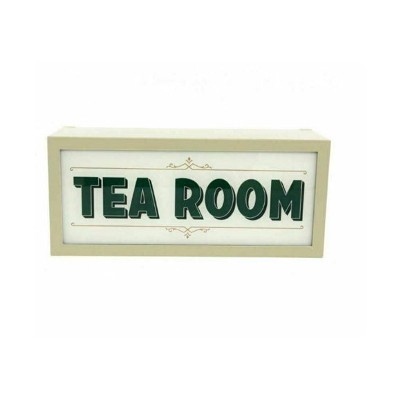 Vintage Tea Room Cafe Illuminated Wall Sign