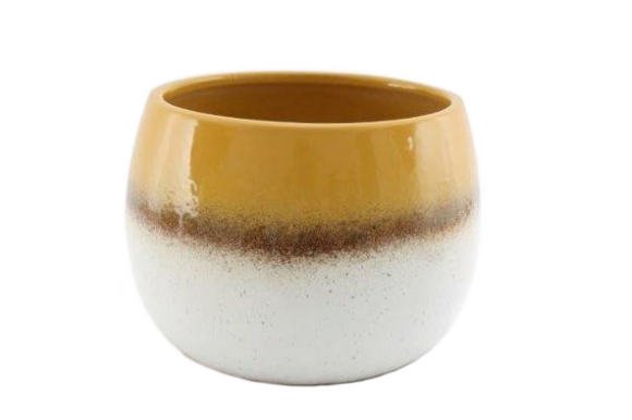 Large Two Tone Flower Pot