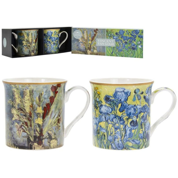Vicent Van Gogh Irises Art Masters Set of 2 Mugs