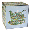 William Morris StrawberryThief Tea for One Teapot and Saucer