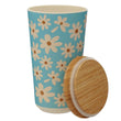 Oopsie Daisy Bamboo Large Blue Storage Jar