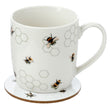 Meadow Bee Coffee Mug & Coaster Set