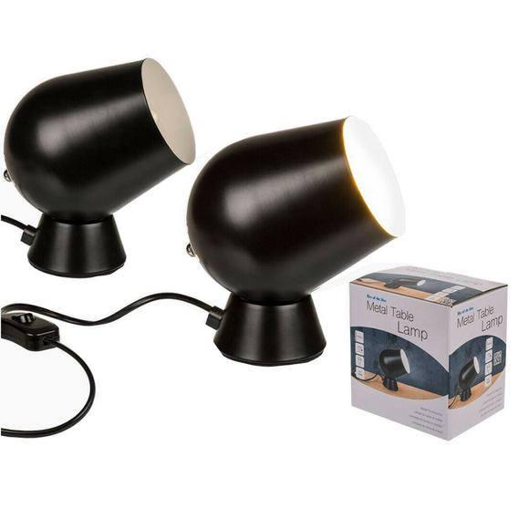 Styled Black Metal Desk Lamp