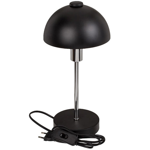 Black Metal Domed Shade Desk Lamp