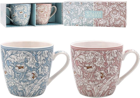 Bachelors Button Set Of 2 Breakfast Mugs
