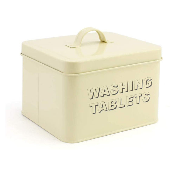 Cream Washing Tablets Tin