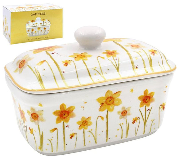 Daffodils Butter Dish
