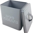 Retro Grey Dog Treats Tin
