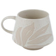 Florens Hesperantha Cream Relief Glaze Mug
