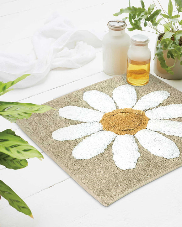 Natural Flower Shower Mat