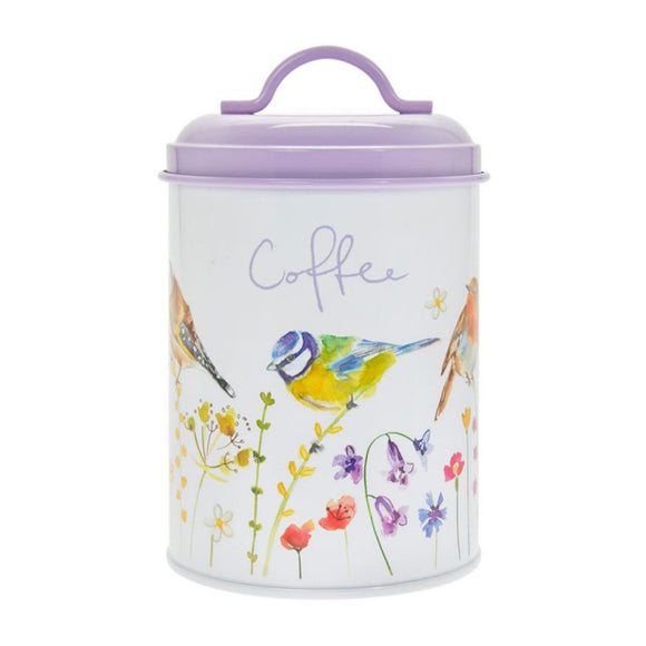 Garden Birds Coffee Canister