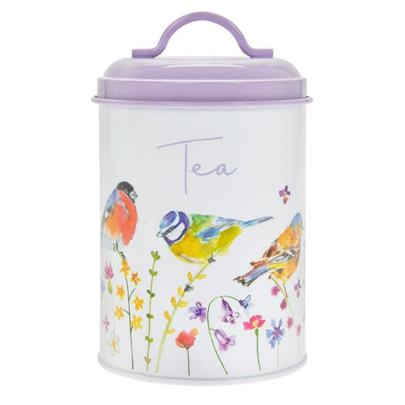 Garden Birds Tea Canister