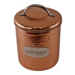 Hammered Copper Biscuit Tin