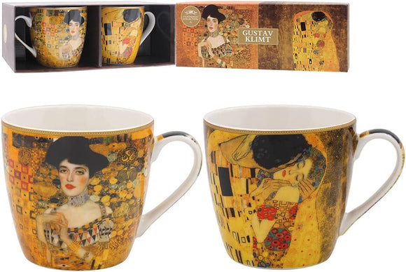 Gustav Klimt Set Of 2 Breakfast Mugs