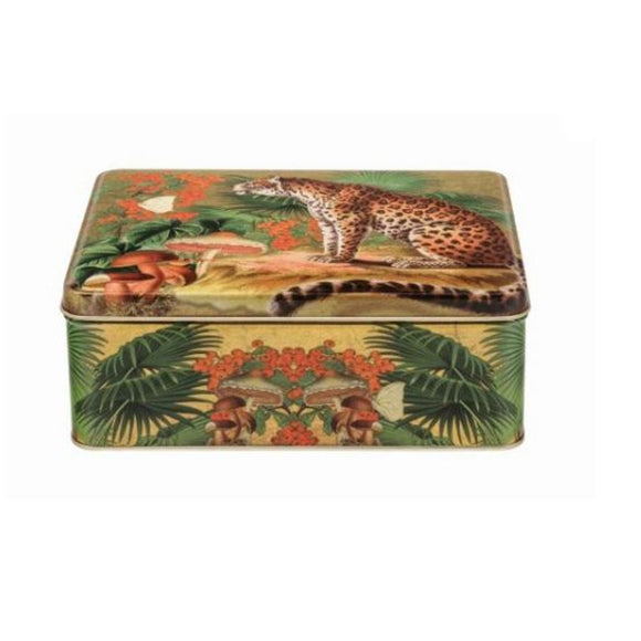Madame Treacle Leopard Rectangular Tin