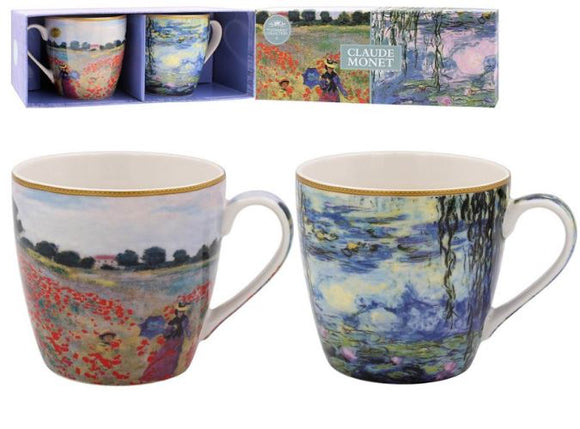 Monet Set Of 2 Breakfast Mugs