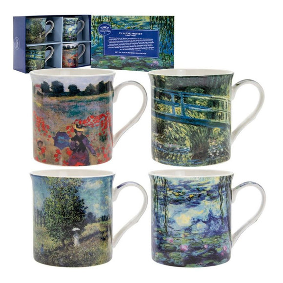 Claude Monet Set Of 4 Mugs