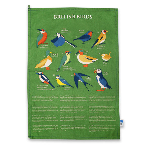 RSPB British Birds Tea Towel