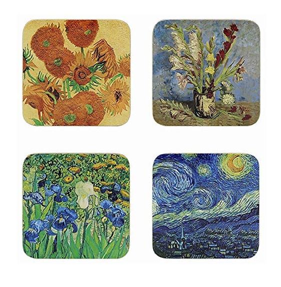 Vincent Van Gogh Art Masters Set of 4 Coasters