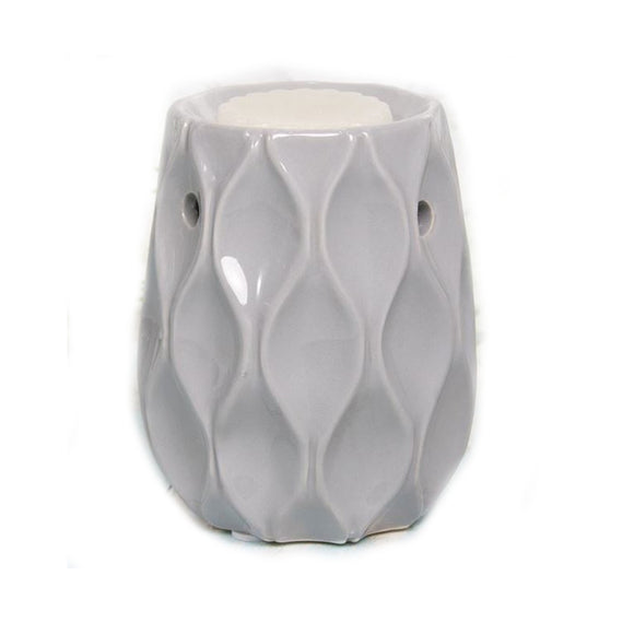 Wavy Grey Ceramic Oil Burner